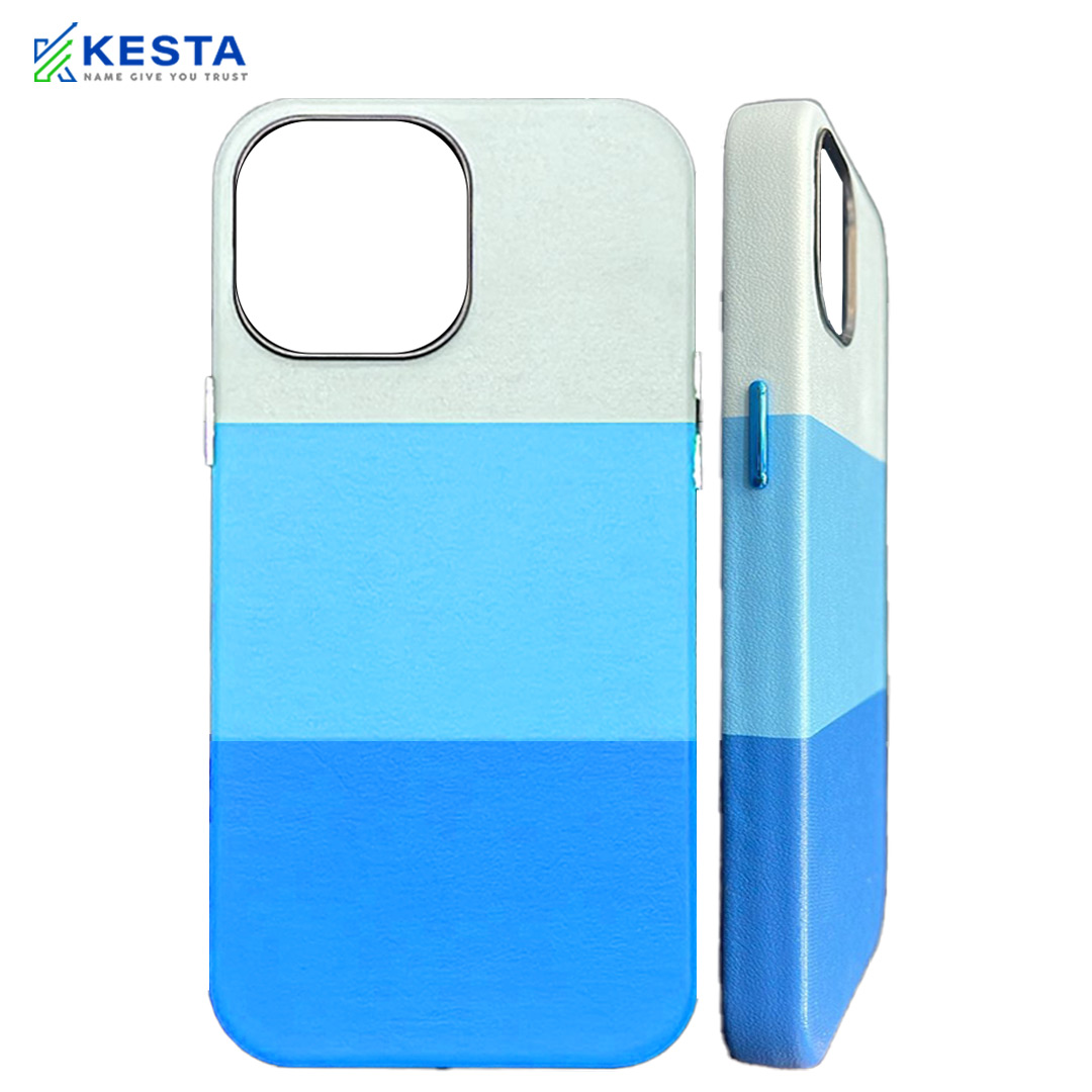 iPhone 12 Tri Color Blue Case